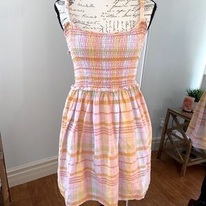 American Eagle Womens Summer Dream
Smocked Tank Dress Plaid